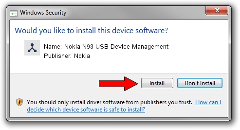 Nokia Nokia N93 USB Device Management setup file 1157595