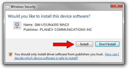 PLANEX COMMUNICATIONS INC GW-USUltra300 MAC0 driver download 246379