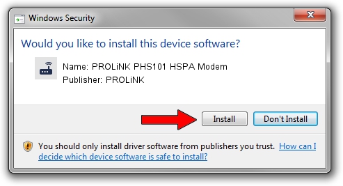 PROLiNK PROLiNK PHS101 HSPA Modem setup file 1704733