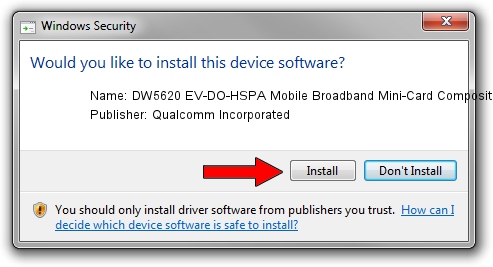 Qualcomm Incorporated DW5620 EV-DO-HSPA Mobile Broadband Mini-Card Composite Device driver installation 2058771