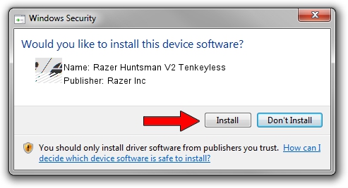 Razer Inc Razer Huntsman V2 Tenkeyless driver installation 4530625