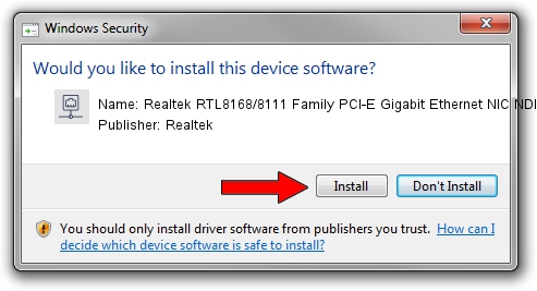 Realtek Realtek RTL8168/8111 Family PCI-E Gigabit Ethernet NIC NDIS 6.0 setup file 1711613