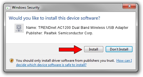 Realtek Semiconductor Corp. TRENDnet AC1200 Dual Band Wireless USB Adapter setup file 4577656