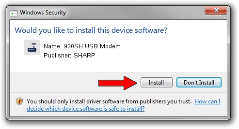 SHARP 930SH USB Modem driver download 1725470