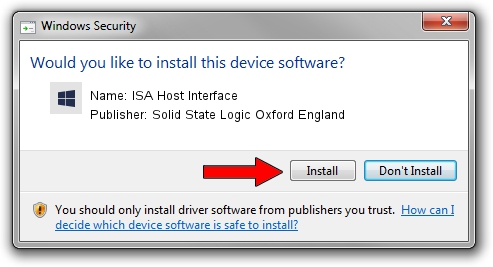 Solid State Logic Oxford England ISA Host Interface setup file 2951557