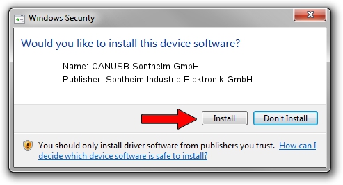 Sontheim Industrie Elektronik GmbH CANUSB Sontheim GmbH driver installation 2419860