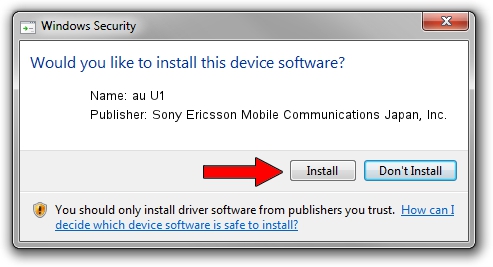 Sony Ericsson Mobile Communications Japan, Inc. au U1 driver installation 930569