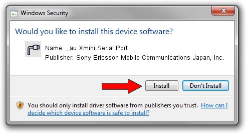 Sony Ericsson Mobile Communications Japan, Inc. _au Xmini Serial Port setup file 1078200