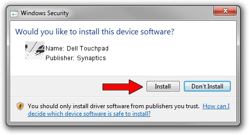 Synaptics Dell Touchpad driver installation 2287428