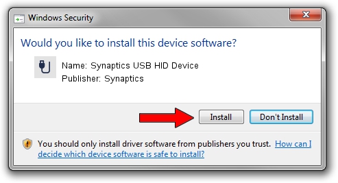 Synaptics Synaptics USB HID Device driver installation 1453573