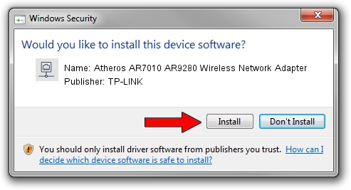 TP-LINK Atheros AR7010 AR9280 Wireless Network Adapter setup file 3023657