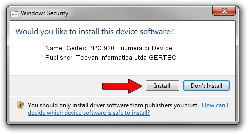 Tecvan Informatica Ltda GERTEC Gertec PPC 920 Enumerator Device setup file 1702075