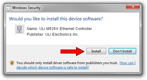 ULi Electronics Inc. ULi M526X Ethernet Controller setup file 1527889