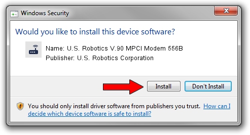 U.S. Robotics Corporation U.S. Robotics V.90 MPCI Modem 556B driver installation 1820110
