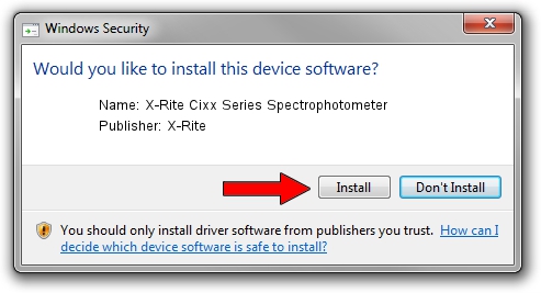 X-Rite X-Rite Cixx Series Spectrophotometer driver installation 4534000