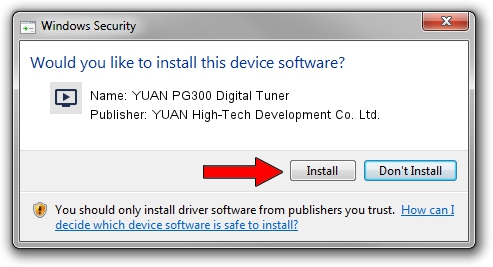 YUAN High-Tech Development Co. Ltd. YUAN PG300 Digital Tuner driver installation 1199955