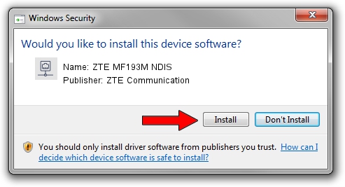 ZTE Communication ZTE MF193M NDIS setup file 2877736