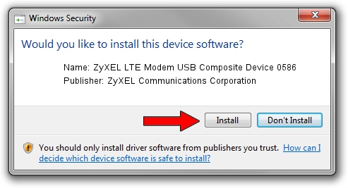 ZyXEL Communications Corporation ZyXEL LTE Modem USB Composite Device 0586 setup file 3932477